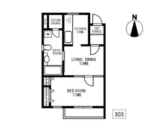 【募集中】ECO Station House並木303号室の間取り