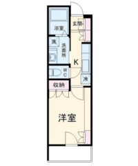 【募集中/空き予定】BaumRoomけやき2 201号室の間取り