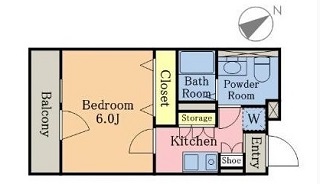 【募集中】BaumRoomけやき305号室の間取り