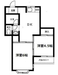 【募集中】ハウス鈴木102号室の間取り